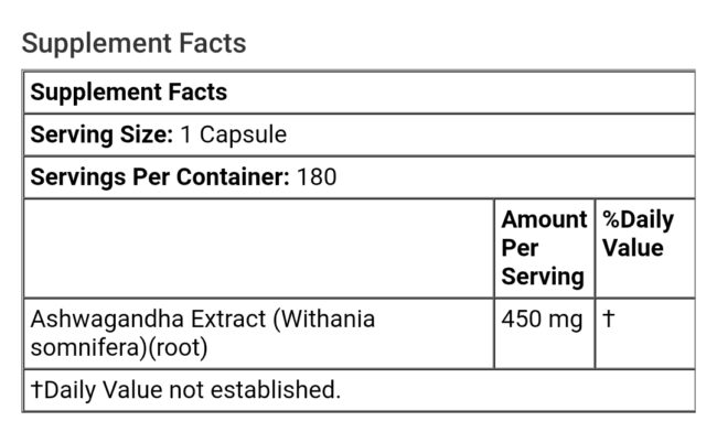 California Gold Nutrition Ashwagandha Root Extract