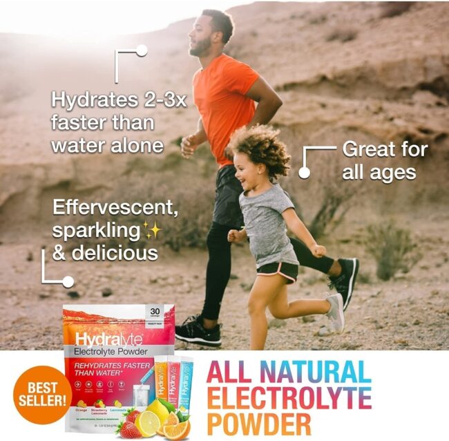 Hydralyte Electrolyte Hydration Powder Packets