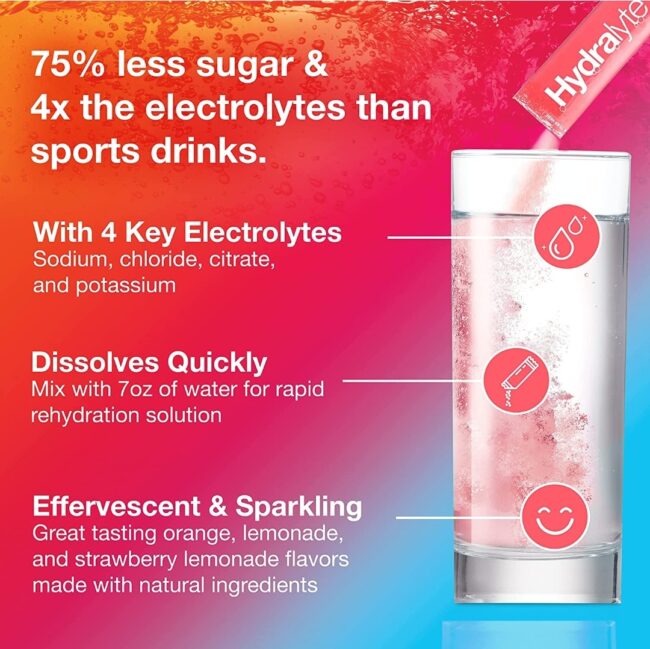 Hydralyte Electrolyte Hydration Powder Packets