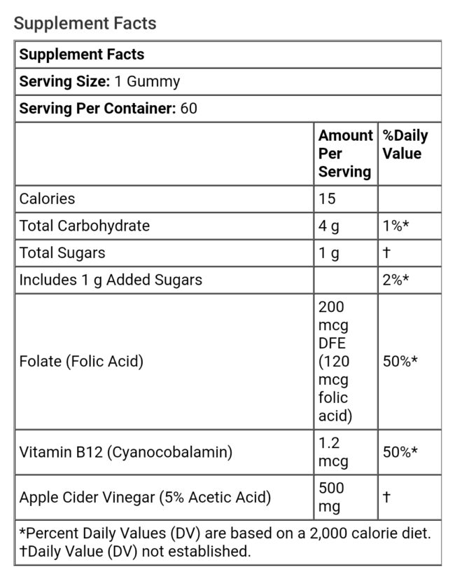Goli Nutrition Apple Cider Vinegar Gummies