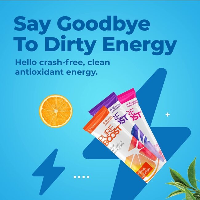 Purebosst Clean Energy Drink Mix & Immune System Support