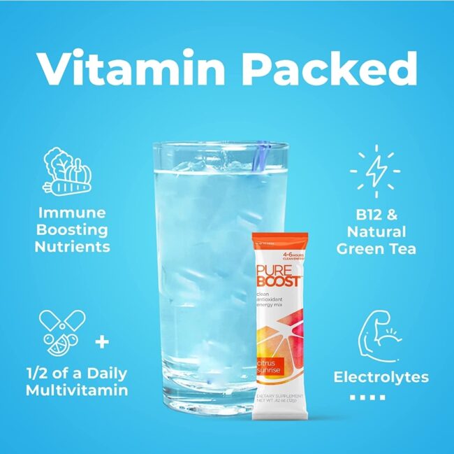 Purebosst Clean Energy Drink Mix & Immune System Support