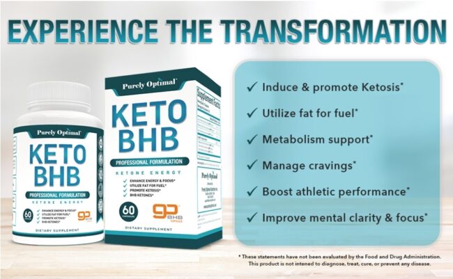 Purely Optimal Premium Keto Diet Pills Keto BHB