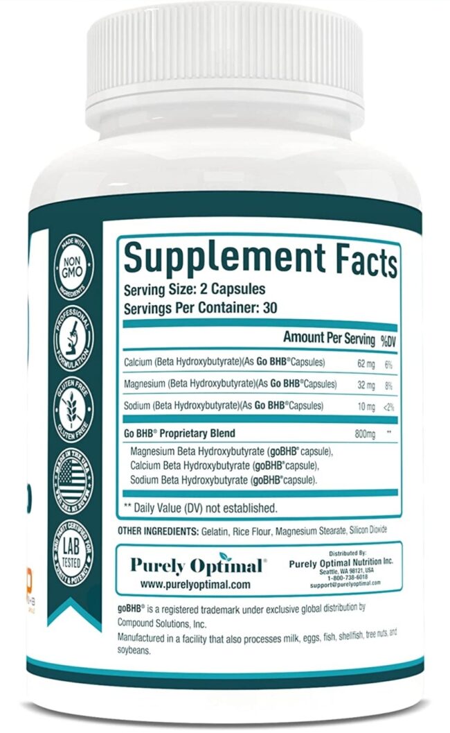 Purely Optimal Premium Keto Diet Pills Keto BHB