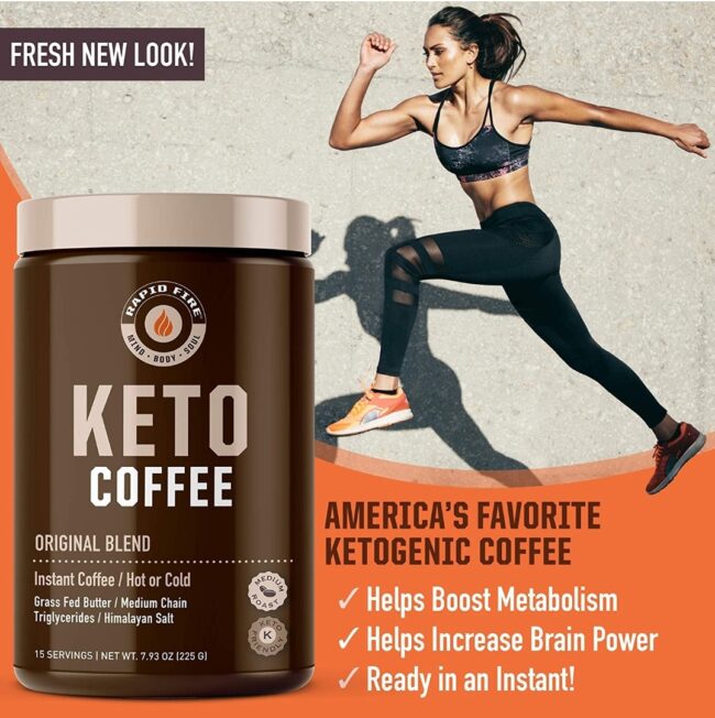 Rapid Fire Ketogenic Fair Trade Instant Keto Coffee