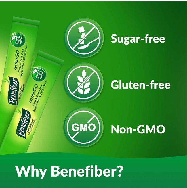 Benefiber Prebiotic Fiber Supplement on the GO - Digestive Health Support