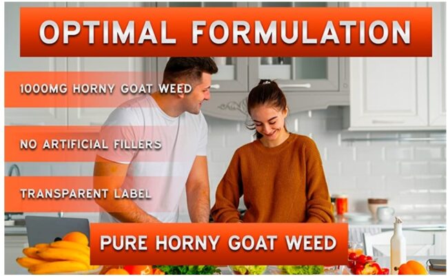 Dorado Nutrition Horny Goat Weed For Men and Women 1590mg Maximum Strength - Joint & Back Support