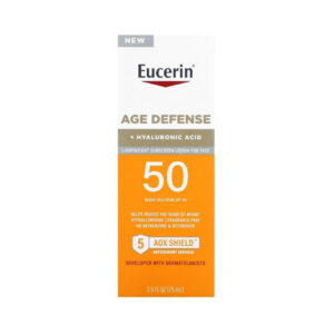 Eucerin Age Defense Lightweight Sunscreen Lotion for Face SPF 50 Fragrance Free