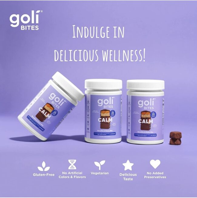 Goli Nutritions Ashwagandha Calm Bites - Reduce Stress & Promotes Relaxation