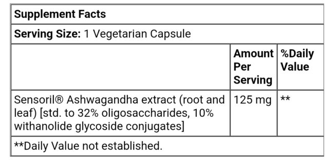 Life Extension Optimized Ashwagandha - Enhanced Mental Energy and Concentration