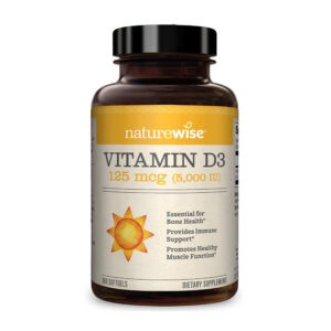 NatureWise Vitamin D3 5000iu 125mcg - 1 Year Supply for Healthy Muscle Function & Immune Support