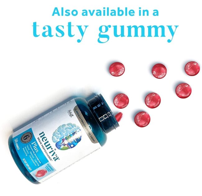 Neuriva Plus Capsules with Neurofactor & B Vitamins- A Nootropic Brain Support for Memory, Focus & Concentration