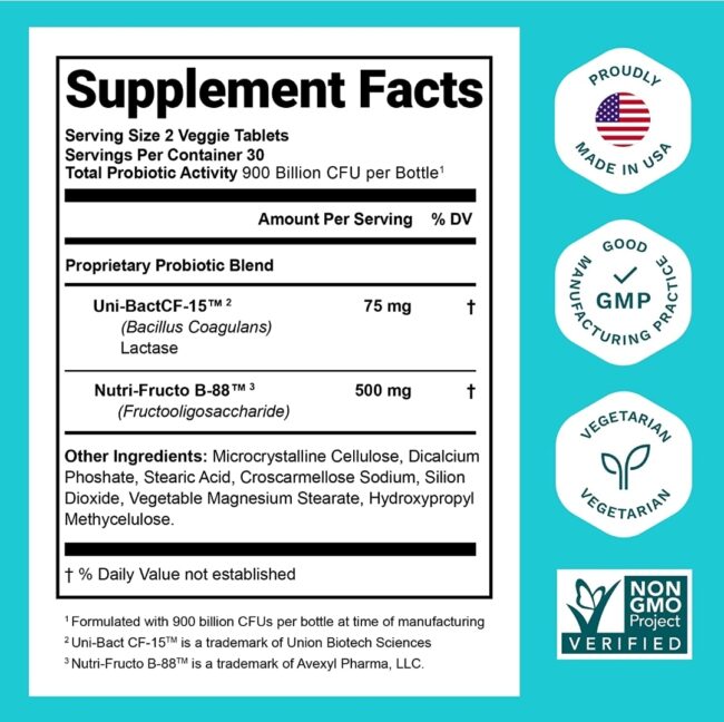 Nutrition Essential 900 Billion CFU Probiotic for Women & Men - Daily Digestive Health