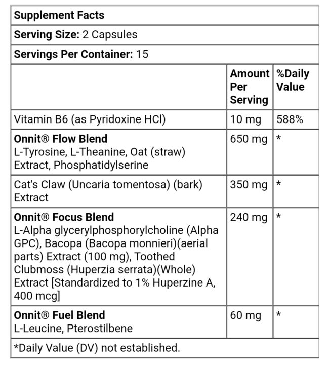 Onnit Alpha Brain Memory & Focus
