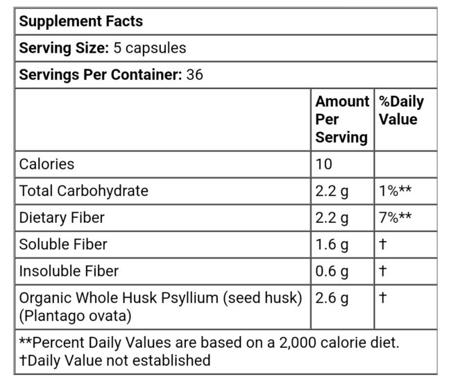 Organic India Organic Psyllium Fiber - Supports Digestive Health