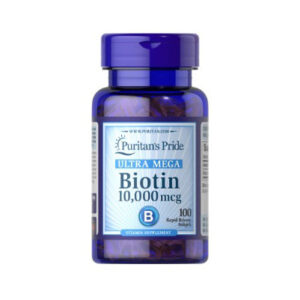 Puritan's Pride Ultra Mega Biotin 10,000mcg - Hair Skin & Nail