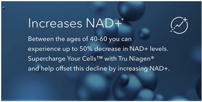 Tru Niagen 300mg Age Better - Multi Award Winning Patented NAD+ Booster & Cellular Energy Metabolism