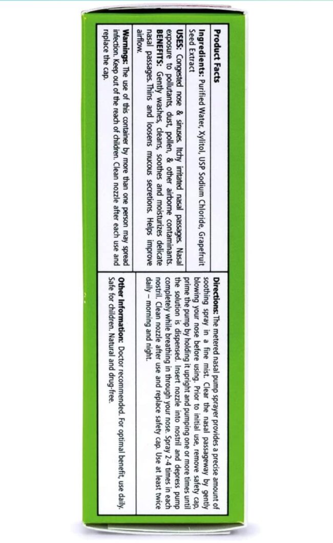 Xlear Nasal Spray with Xylitol All Natural Saline Nasal Spray for Sinus Rinse & Sinus Relief