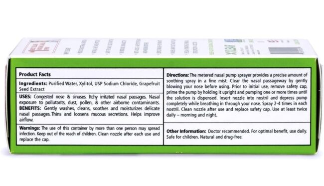 Xlear Nasal Spray with Xylitol All Natural Saline Nasal Spray for Sinus Rinse & Sinus Relief