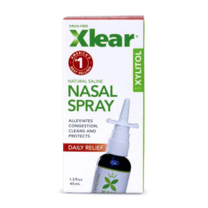 Xlear Nasal Spray with Xylitol All Natural Saline Nasal Spray for Sinus Rinse & Sinus Relief