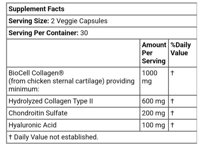 Doctor's Best Hyaluronic Acid + Chondroitin Sulfate with BioCell Collagen - Helps Support Joint Health and Function