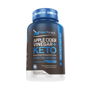 Herb Tonics Apple Cider Vinegar + KETO - Fat Burner & Weight Loss Supplement, Appetite Suppressant