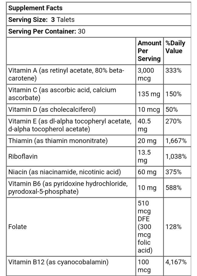 Muscletech Platinum Multi Vitamin