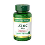 Nature's Bounty Zinc 50mg - Immune Support & Antioxidant Supplement, Promotes Skin Health