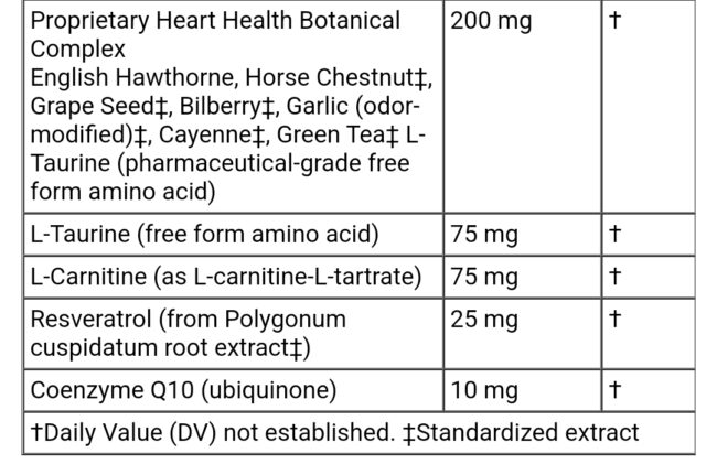 NaturesPlus HeartBeat Cardiovascular Support