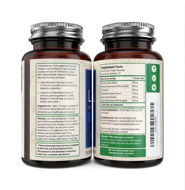 Nested Naturals Luna Gentle Sleep Supplement