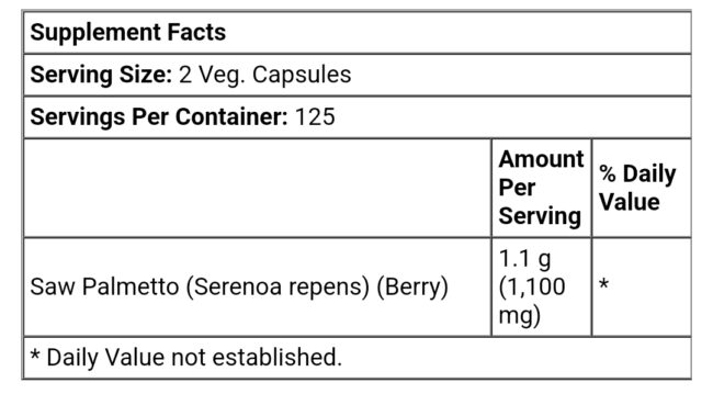 Now Foods Saw Palmetto Berries 550mg - Support Men's Health & A Healthy Prostate