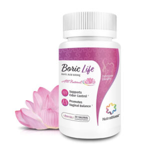 NutraBlast Boric Acid Vaginal Suppositories - Boric Life Intimate Health Support
