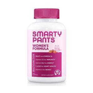 Smarty Pants Women's Formula Vitamin Gummy: Gluten Free, Multivitamin, CoQ10, Folate (Methylfolate), Vitamin K2, Vitamin D3, Biotin, B12, Omega 3 DHA/EPA Fish Oil