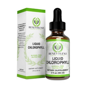 Benevolent Nourishment Chlorophyll Liquid Drops - Energy Boost, Immune System Support, Internal Deodorant, Mint Taste