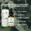 Benevolent Nourishment Chlorophyll Liquid Drops - Energy Boost, Immune System Support, Internal Deodorant, Mint Taste
