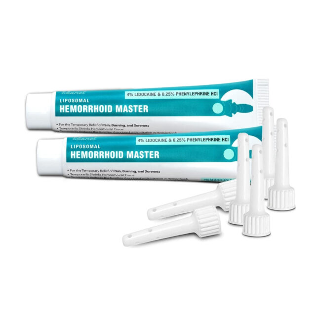 Ebanel Hemorrhoid Treatment Ointment - Lidocaine Anal Fissure Anesthetic Cream for Pain, Burning, Itching, Swelling, Bleeding with Phenylephrine, Hydrocortisone, Aloe & Chamomilea