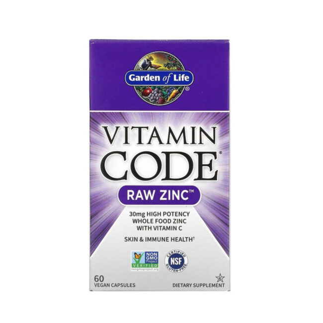 Garden of Life Vitamin Code Raw Zinc - Skin & Immune Health