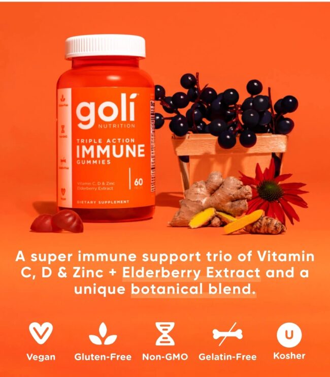 Goli Triple Action Immune Gummies