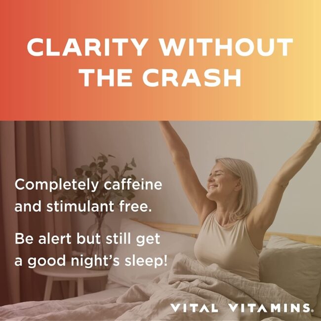 Vital Vitamin Brain Booster - Enhance Focus & Mind, Boost Concentration, Improve Memory & Clarity