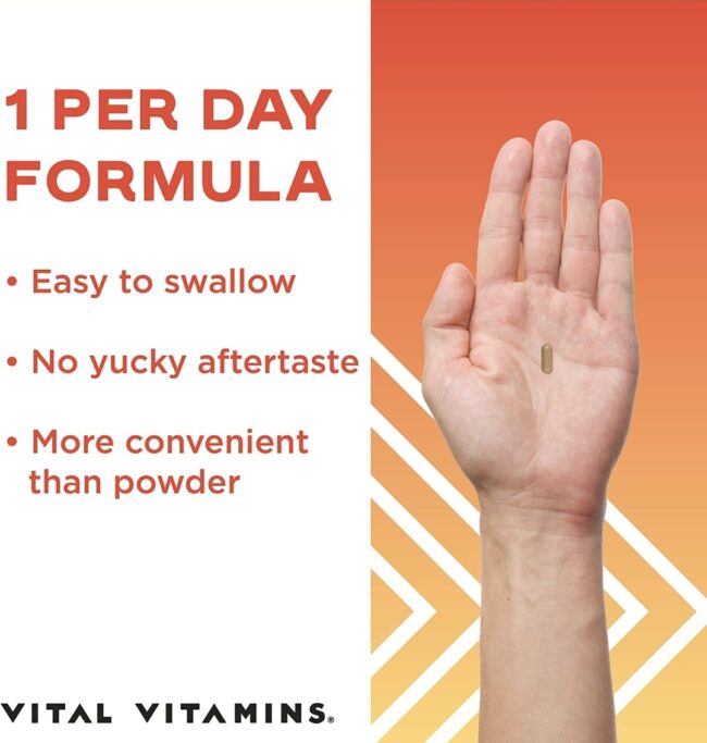 Vital Vitamin Brain Booster - Enhance Focus & Mind, Boost Concentration, Improve Memory & Clarity