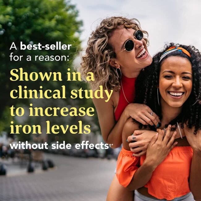 MegaFood Blood Builder - Increase Iron Levels without Nausea or Constipation - Energy Support with Iron, Vitamin B12 and Folic Acid