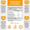 Nature's Nutrition Turmeric & Ginger with Bioperine 1950mg - Natural Joint Inflammatory Support, Black Pepper for Max Absorption, Nature's Turmeric Extract Supplement