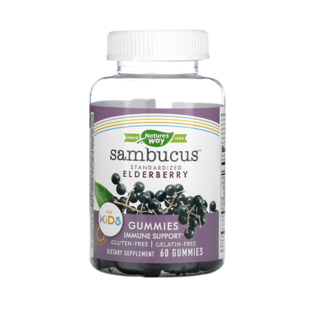 Nature's Way Sambucus for Kids, Standardized Elderberry Gummies Support Healthy Immune Function