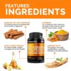 PrimeMD 5-in-1 Organic Ceylon Cinnamon Apple Cider Vinegar, Turmeric, Ginseng Root Capsules, Bioperine Supplement - Immunity, Metabolism, Joint Health & Cognition