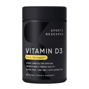 Sport Research Vitamin D3 5,000iu (125mcg) with Coconut Oil