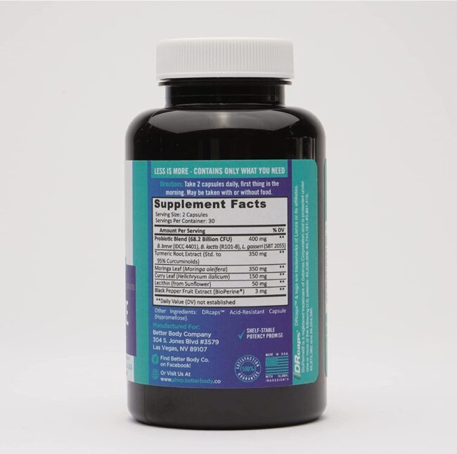Better Body Co Provitalize - Everyday Probiotic Formula Optimized for Weight Management & Overall Gut Health