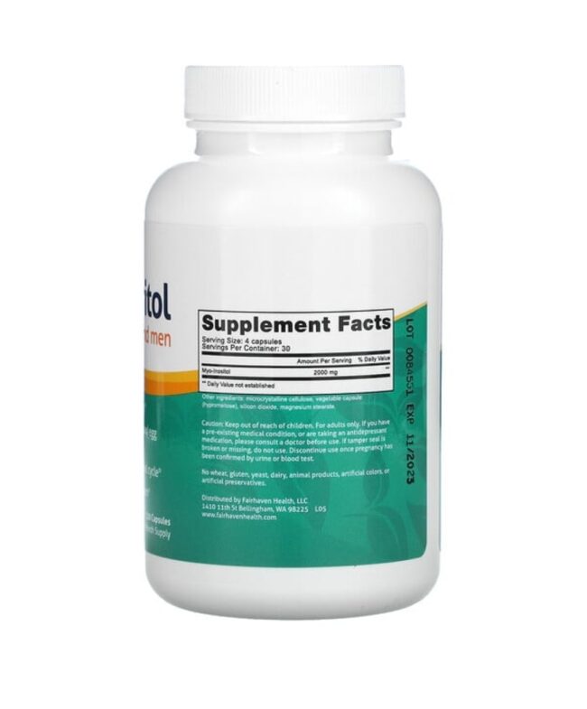 Fairhaven Health Myo-Inositol for Women & Men - Support Regular Cycles in Women & Sperm Count & Motility in Men