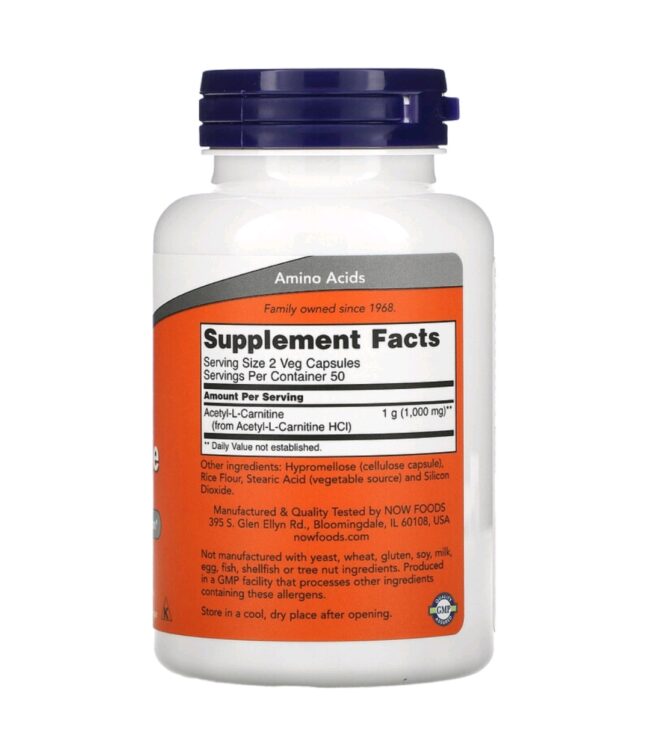 Now Foods Acetyl-L-Carnitine - Brain & Nerve Cell Function