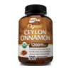 NutriFlair Organic Ceylon Cinnamon 1200mg - Joints Inflammatory, Antioxidant, Glucose Metabolism Support