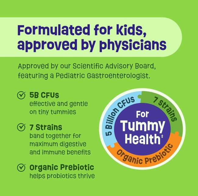 Physician's Choice Kids Probiotic - 7 Diverse Strains, Organic Prebiotics, Vitamin & Minerals - Immune & Digestion Support - No Allergens or Artificial Dyes